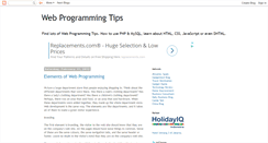 Desktop Screenshot of 1rstwebtips.blogspot.com