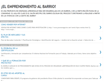 Tablet Screenshot of elemprendimientoalbarrio.blogspot.com