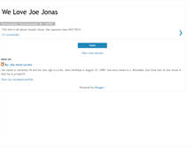 Tablet Screenshot of joejonas.blogspot.com