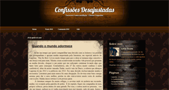 Desktop Screenshot of confissoesdesajustadas.blogspot.com