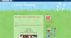 Desktop Screenshot of fabrichunting.blogspot.com