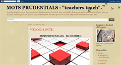 Desktop Screenshot of motsprudentials.blogspot.com