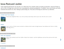 Tablet Screenshot of iowapostcardjunkie.blogspot.com
