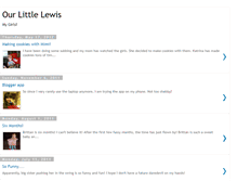 Tablet Screenshot of ourlittlelewis.blogspot.com