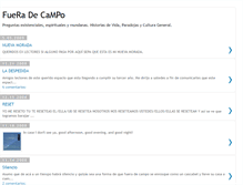 Tablet Screenshot of fueradecampo.blogspot.com