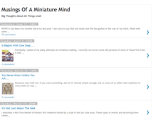 Tablet Screenshot of miniaturemusings.blogspot.com