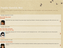 Tablet Screenshot of popularhairstylemen.blogspot.com