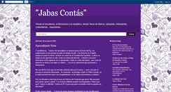 Desktop Screenshot of jabascontas.blogspot.com