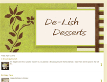 Tablet Screenshot of delish-desserts.blogspot.com