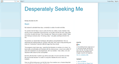 Desktop Screenshot of desperateseekingme.blogspot.com