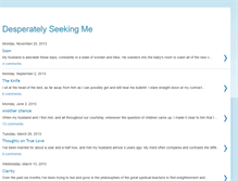 Tablet Screenshot of desperateseekingme.blogspot.com