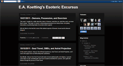 Desktop Screenshot of esotericexcursus.blogspot.com