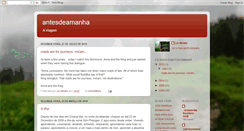 Desktop Screenshot of antesdeamanha.blogspot.com
