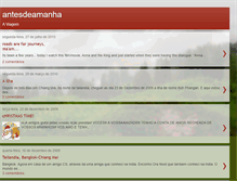 Tablet Screenshot of antesdeamanha.blogspot.com