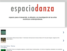 Tablet Screenshot of espaciodanza.blogspot.com