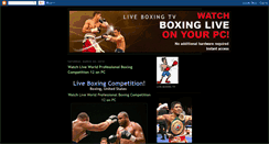 Desktop Screenshot of ourboxingtv.blogspot.com