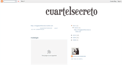 Desktop Screenshot of cuartel-secreto.blogspot.com