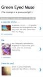 Mobile Screenshot of greeneyedmuse.blogspot.com