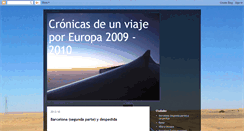 Desktop Screenshot of cronicasviajeeuropa.blogspot.com