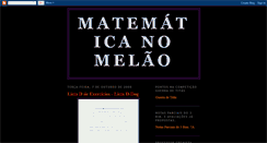 Desktop Screenshot of matematicanomelao.blogspot.com