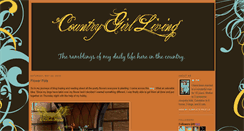 Desktop Screenshot of countrygirlliving.blogspot.com