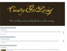 Tablet Screenshot of countrygirlliving.blogspot.com