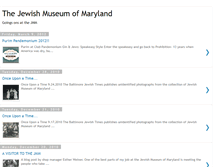 Tablet Screenshot of jewishmuseummd.blogspot.com