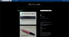 Desktop Screenshot of belleslane.blogspot.com