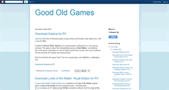 Desktop Screenshot of good-old-games.blogspot.com