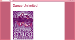 Desktop Screenshot of dance-unlimited.blogspot.com