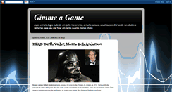 Desktop Screenshot of gimmeagame.blogspot.com