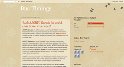 Desktop Screenshot of bus-timings.blogspot.com