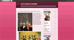 Desktop Screenshot of jayadancestudio.blogspot.com