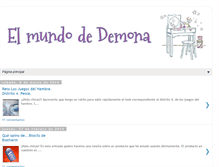 Tablet Screenshot of elmundodedemona.blogspot.com