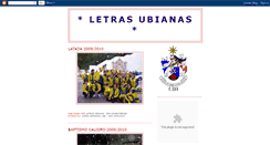 Desktop Screenshot of letrasubianas.blogspot.com