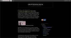 Desktop Screenshot of criptozoologia-oculto.blogspot.com