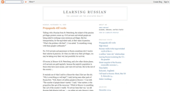 Desktop Screenshot of learningrussian.blogspot.com