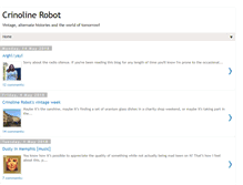 Tablet Screenshot of crinolinerobot.blogspot.com