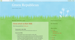 Desktop Screenshot of greenrepublican.blogspot.com