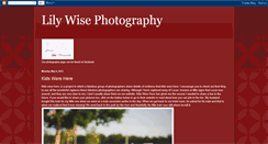 Desktop Screenshot of lilywisephotography.blogspot.com
