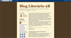 Desktop Screenshot of blogliterario2b.blogspot.com