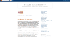 Desktop Screenshot of healthcaremusings.blogspot.com