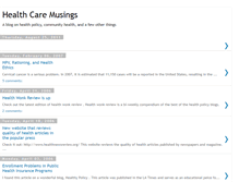 Tablet Screenshot of healthcaremusings.blogspot.com