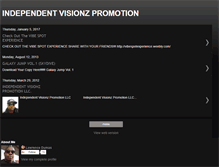 Tablet Screenshot of independentvisionzpromotion.blogspot.com