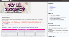 Desktop Screenshot of my-lil-blogshop.blogspot.com