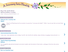 Tablet Screenshot of ajourneyintohealth.blogspot.com