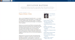 Desktop Screenshot of k12educationmatters.blogspot.com