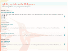 Tablet Screenshot of highpayingjobsinthephilippines.blogspot.com