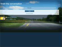 Tablet Screenshot of finishtheconvo.blogspot.com