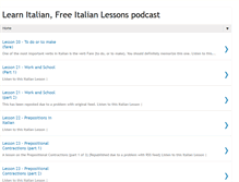 Tablet Screenshot of freeitalianschool.blogspot.com